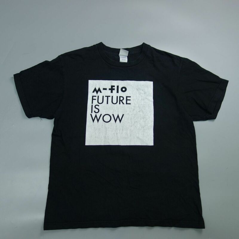 m-flo FUTURE IS Wow スタッフTシャツ 黒 L 音楽 ツアーTシャツ バンT