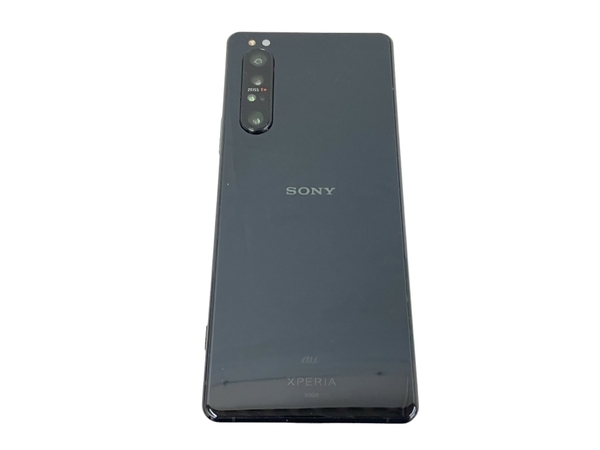 【動作保証】 SONY Xperia 1 II SOG01 スマートフォン 携帯電話 128GB 6.5インチ ブラック Android 中古 良好 T8630699