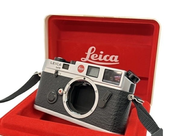 【動作保証】Leica M6 フィルムカメラ シルバー クローム 175万番台 ドイツ製 レンジファインダー 1988年 ライカ 中古 C8814423