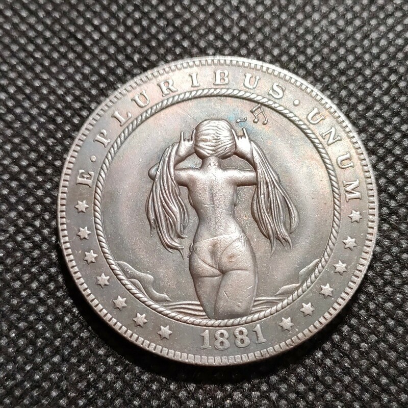 7210　アメリカ古銭　約38mm　イーグル　チャレンジコイン　コイン　アンティーク