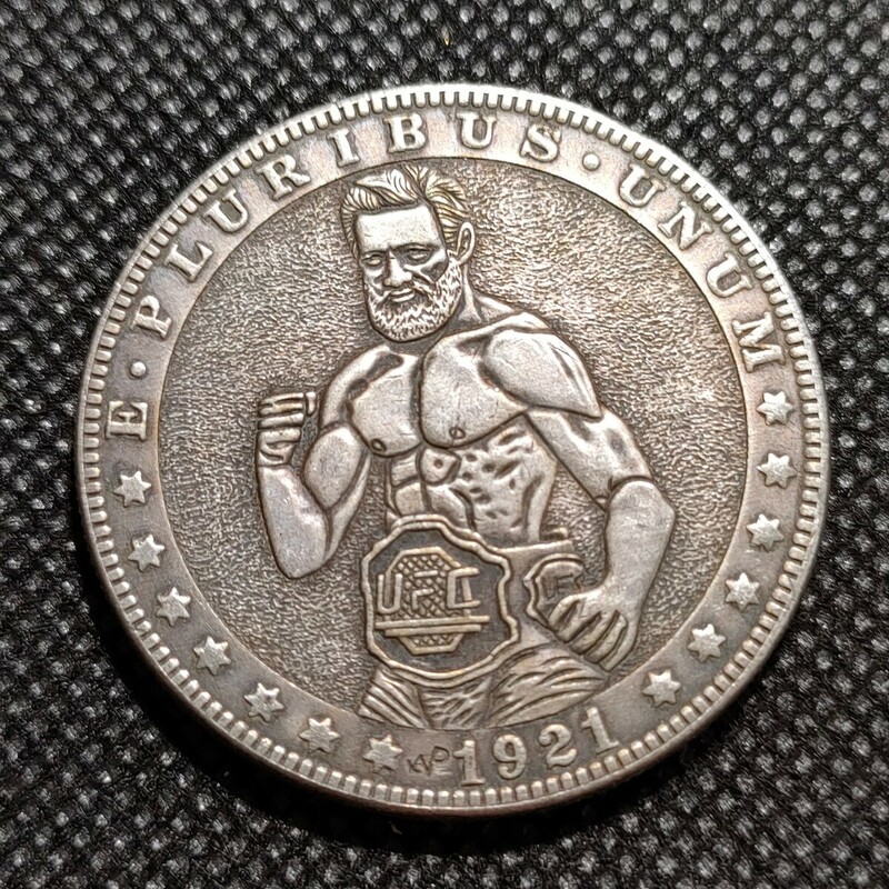 7905　アメリカ古銭　ルンペン　約38mm　イーグル　チャレンジコイン　コイン　アンティーク　ホーボー