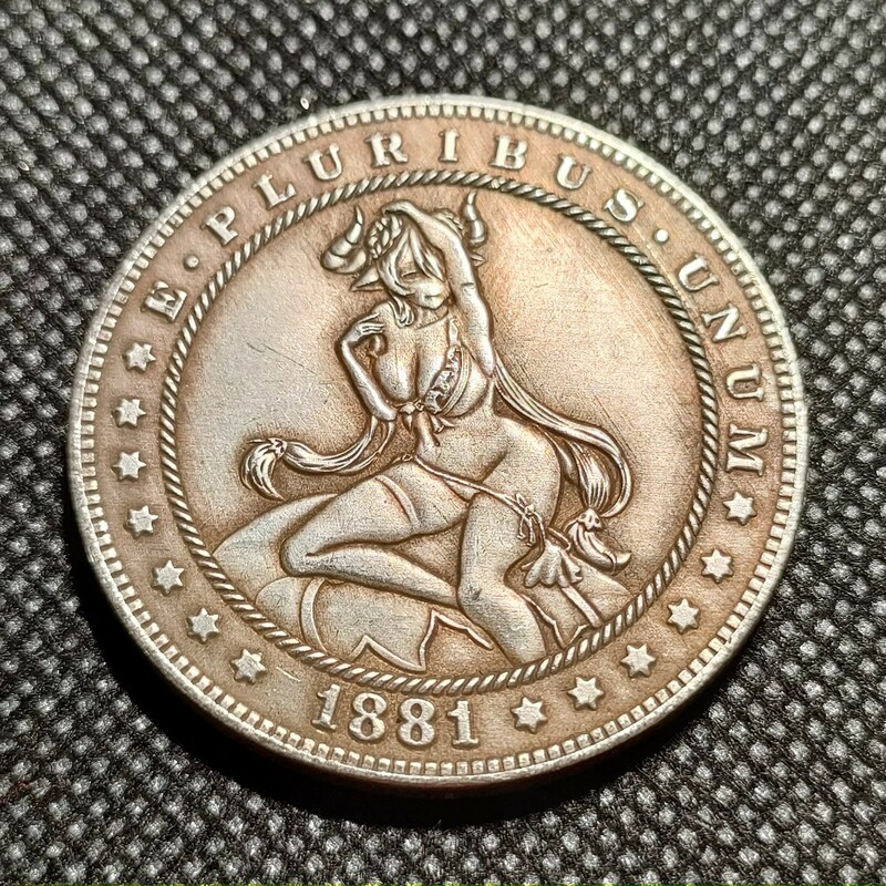 9533　アメリカ古銭　38mm　イーグル　チャレンジコイン　コイン　アンティーク