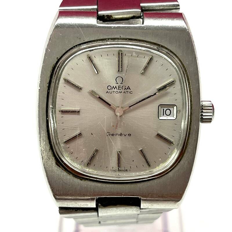 Z241-K41-1348◎ OMEGA オメガ Geneve ジュネーブ メンズ 腕時計 自動巻き デイト スクエア