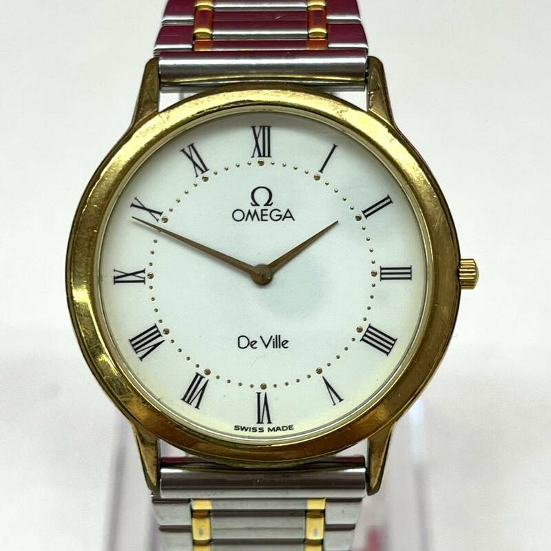 Z256-K39-1991◎ OMEGA オメガ De Ville デビル QUARTS クォーツ メンズ腕時計 スイス製