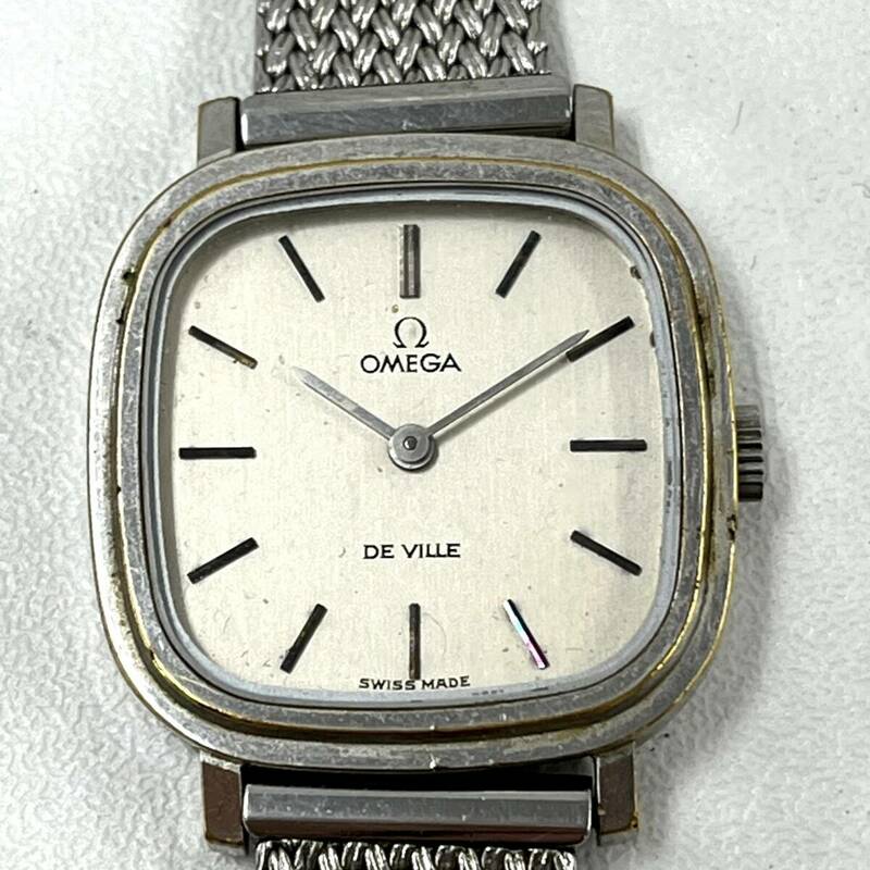 Z837-K44-3883◎ OMEGA オメガ Ω DE VILLE デビル レディース腕時計 シルバーカラー 手巻き