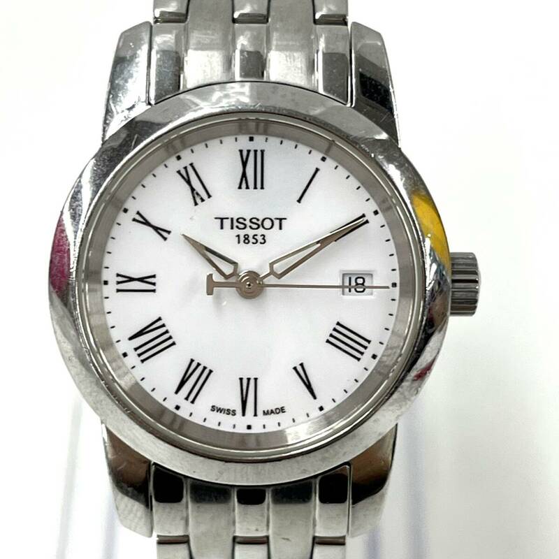 Z842-O18-2821◎ TISSOT ティソ 1853 デイト HAV AUD BA2 T033210 A レディース腕時計 クォーツ シルバーカラー