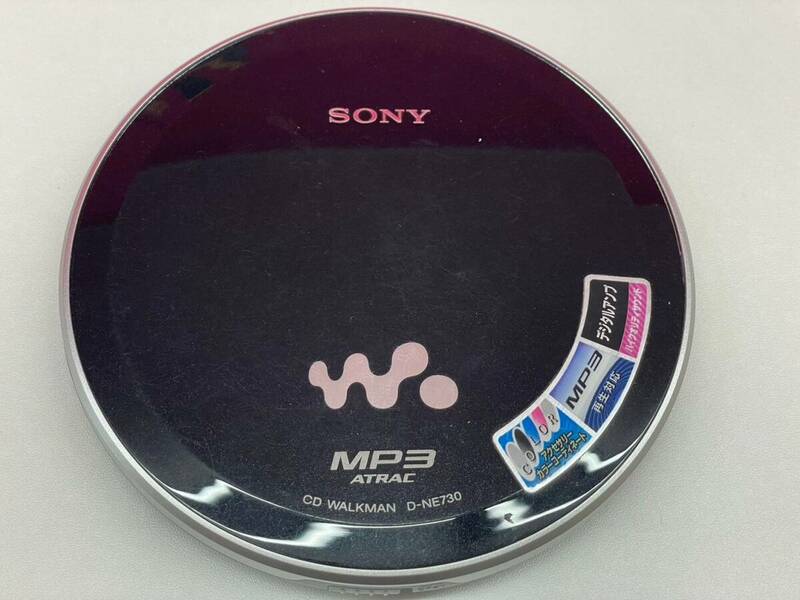 Z330-D5-796◎ SONY ソニー WALKMAN ウォークマン CD プレーヤー D-NE730 黒 ブラック MP3再生対応 オーディオ機器