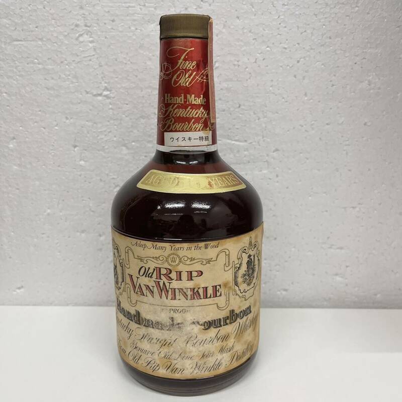 【C-25211】オールド リップ ヴァン ウィンクル 10年 ハンドメイド Old RIP VAN WINKLE 45% バーボンウイスキー 特級 従価 未開栓 古酒