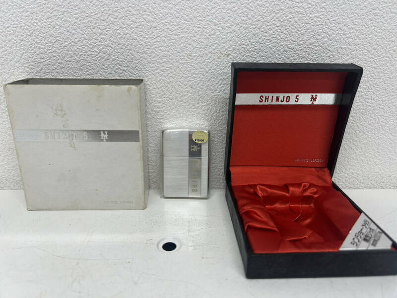 【BF-5.241】【1円～】 Zippo シンジョー メッツ 限定ジッポ SINJO5 シルバー 限定数2001No.0479 未開封 中古 現状保管品