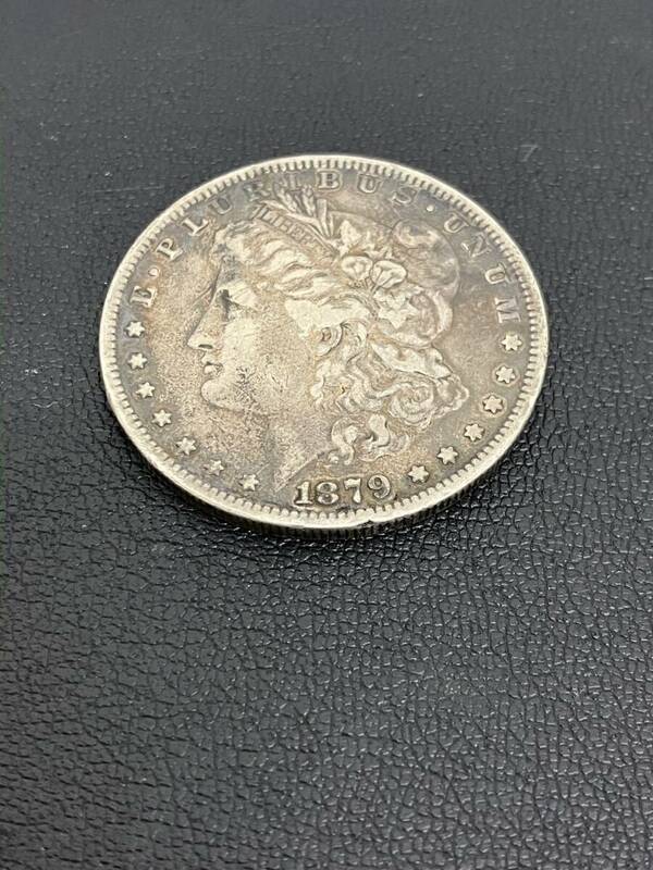 【BF-8640】【1円～】リバティーコイン １ドル銀貨 アメリカ モンガンダラー 1879年 硬貨 コイン 現状品 重さ約26.3ｇ 直径約37.97㎜