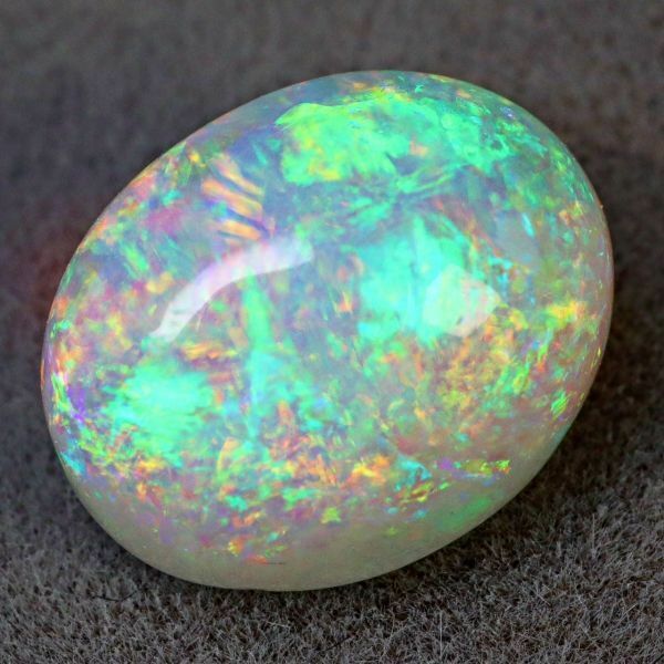 3.780ct 天然ホワイトオパール オーストラリア 遊色抜群 最高品質〔Australia White opal 宝石 jewelry 裸石 ナチュラル loose ルース〕