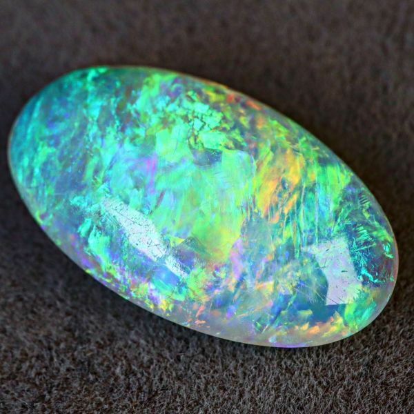 3.540ct 天然ホワイトオパール オーストラリア 遊色抜群 最高品質 〔Australia White opal 宝石 jewelry natural 裸石 loose ルース〕