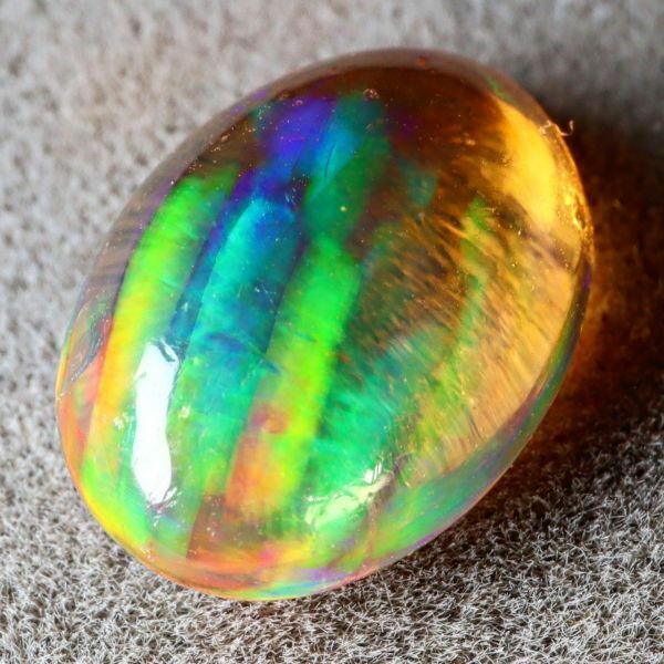 1.695ct 天然ファイアオパール メキシコ 最高品質 遊色抜群〔Mexican Fire opal ファイヤーオパール 宝石 jewelry natural loose ルース〕