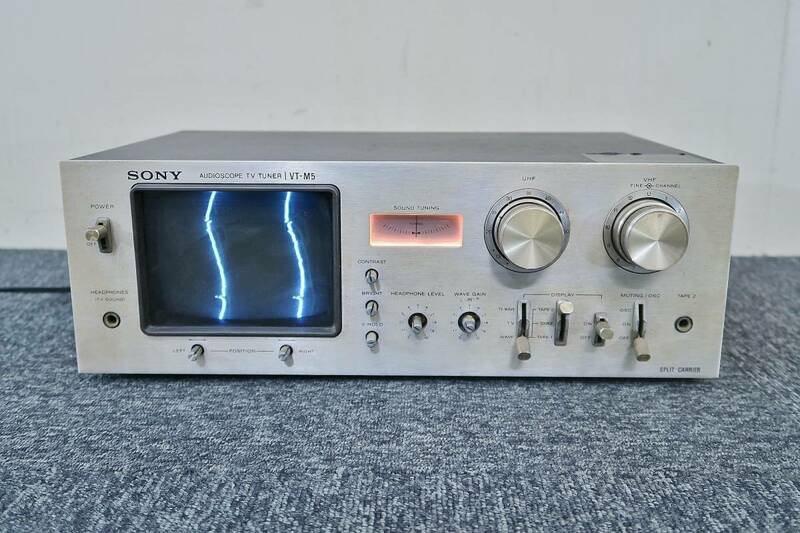 動作品 当時物 SONY VT-M5 オーディオスコープTVチューナー 1970年代 昭和レトロ ヴィンテージ