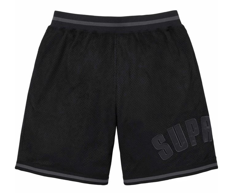 新品 24SS Mサイズ Supreme Ultrasuede Mesh Short Black シュプリーム ウルトラ スウェード スエード メッシュ ショーツ ハーフパンツ