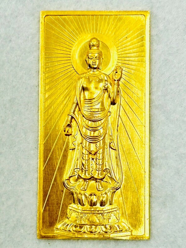 仏教美術　純金K24　105g　現物資産　金運アップ
