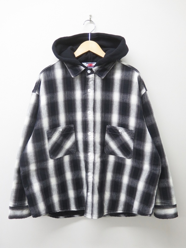 SAINT MICHAEL セントマイケル SM-A23-0000-046 23AW SHIRT PARKA チェック シャツパーカー