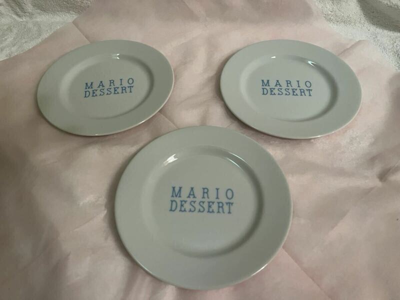マリオデザート　プレート、マグの３組　ホワイト 洋食器 