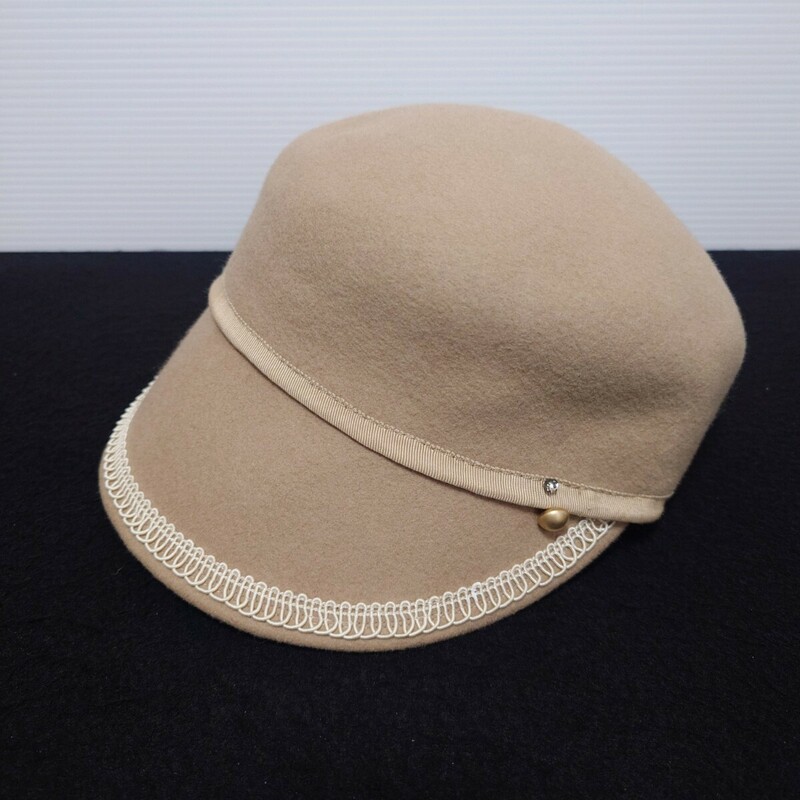 CA4LA カシラ 日本製 ウール キャップ 帽子 レディース ベージュ