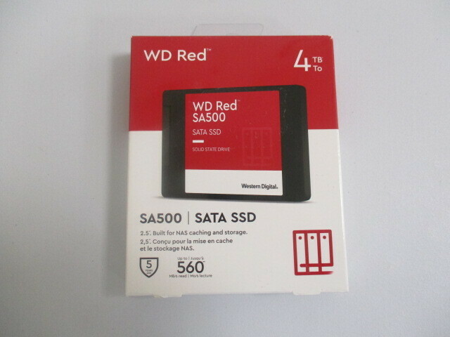 【未使用品】Western Digita　lウエスタンデジタル WD Red SA500　WDS400T1R0A　☆2024H1YO2-MIX10H-128-2