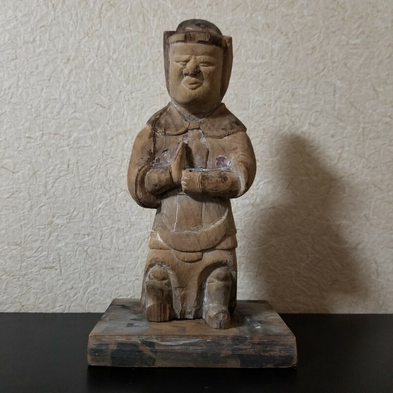 古い木製　十二神将　薬師如来　古仏　菩薩　仏像　/仏教美術　骨董美術　 