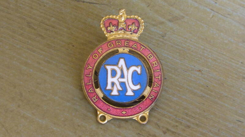 BMC MINI ミニクーパーRAC RALLY COMPETITORS BADGE　アールエーシーラリー　バッジ