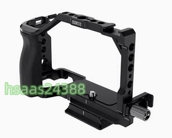 SIRUI カメラケージ シリコングリップ付き ZV-E1 フルケージ Sony ZV-E1用 HDMIケーブルクランプ付き 複数ネジ穴付き AM-ZV-E1