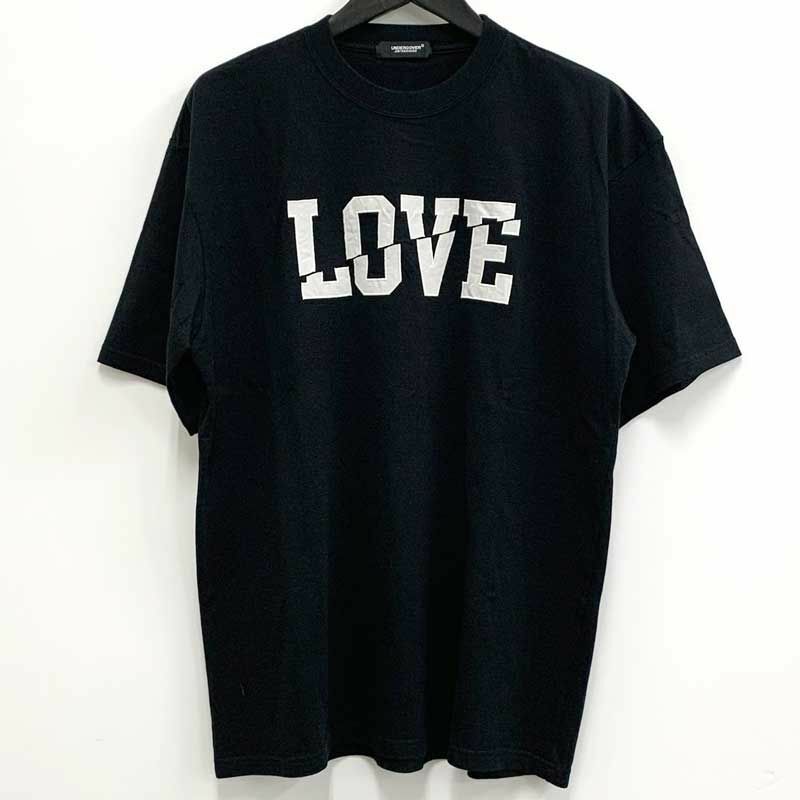 UNDERCOVER アンダーカバー LOVE T-SHIRT サテンパッチTシャツ サイズ : 4/ドメスティック 店頭/他モール併売《メンズ古着・山城店》U772
