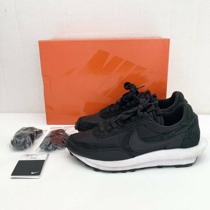 美中古 1回使用のみ◆NIKE / SACAI◆コラボ LDWAFFLE Black 27cm ナイキ サカイ スニーカー LDワッフル ブラック 黒 BV0073-002