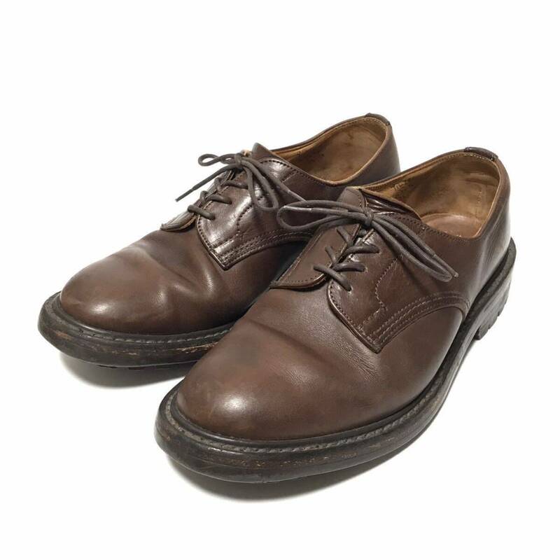 Tricker's × MARGARET HOWELL ダービーシューズ / UK7.5 / トリッカーズ マーガレットハウエル プレーントゥ ブーツ 革靴