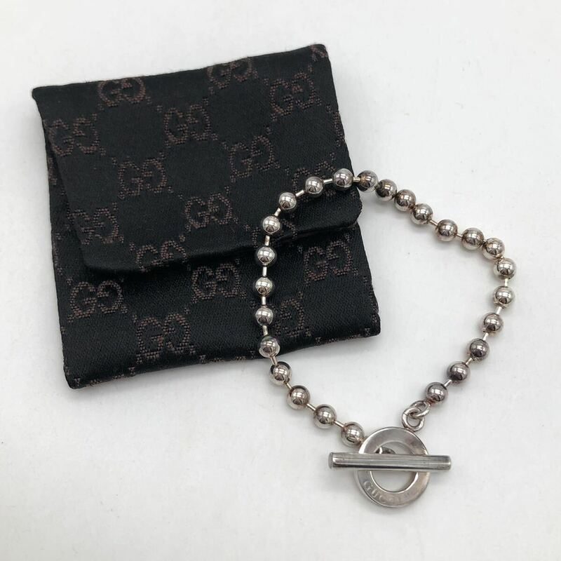 GUCCI グッチ ブレスレット ボールチェーン シルバー 925 アクセサリー P1662