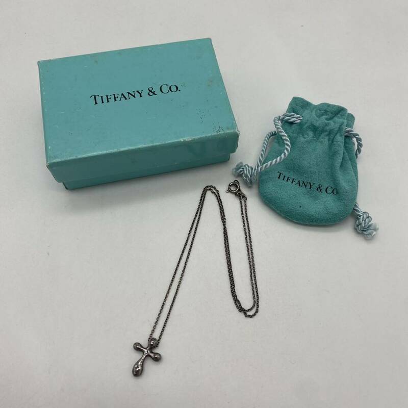 TIFFANY&Co. ティファニー ネックレス エルサペレッティ クロス シルバー 925 ファッション P1686