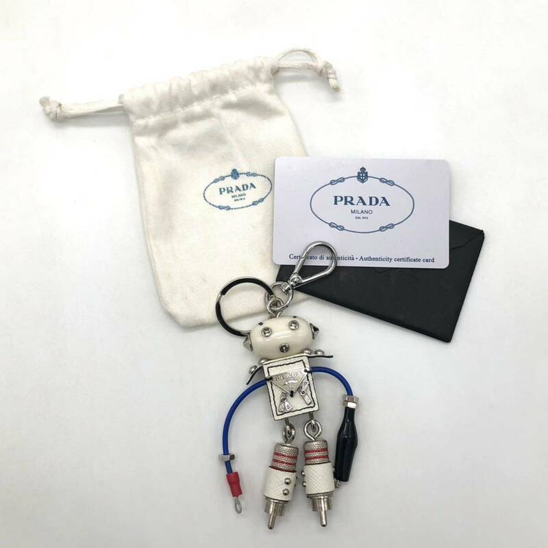 PRADA プラダ キーホルダー ロボット ロゴ 小物 P1717