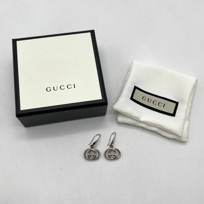 GUCCI グッチ ピアス インターロッキングG シルバー925 アクセサリー P1724