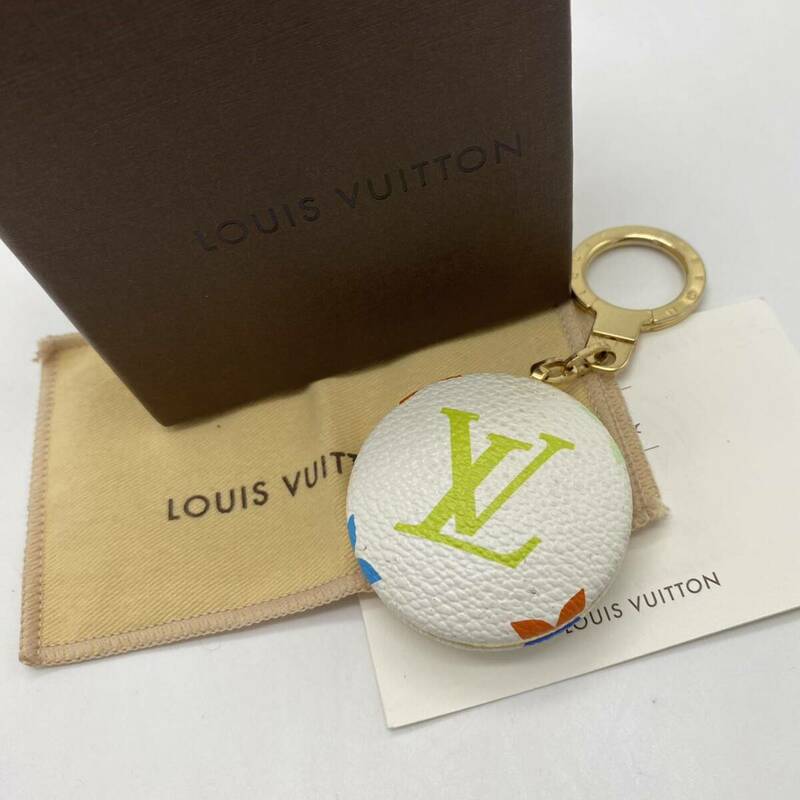 LOUIS VUITTON ルイ・ヴィトン キーホルダー ゴールド マルチカラー ロゴ 小物 P1740