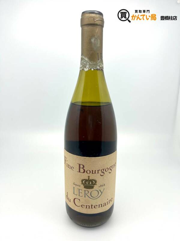 【未開栓】Leroy ルロワ 700ml 42％ Maison Leroy Fine Bourgogne du Centenaire ブルゴーニュ NV 市場価格約40万 ※要確認、液減り・沈殿