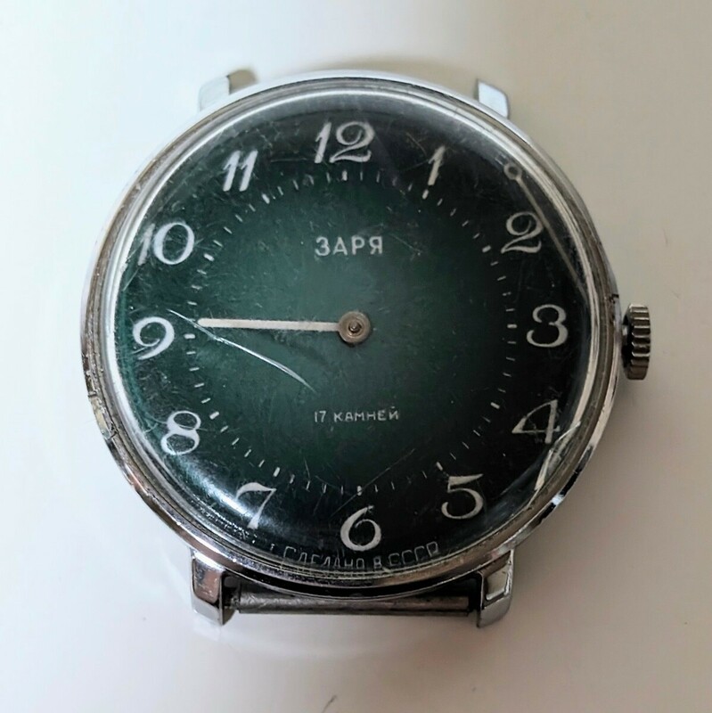 当時物 希少レア ロシア製腕時計 3APЯ 17KAMHEN 17JEWELS 手巻き機械式腕時計 ジャンク扱い現状品