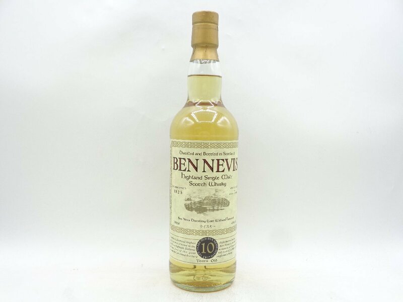 BEN NEVIS 10年 ベンネヴィス シングル ハイランド モルト スコッチ ウイスキー 700ml 43% 未開封 古酒 P032579