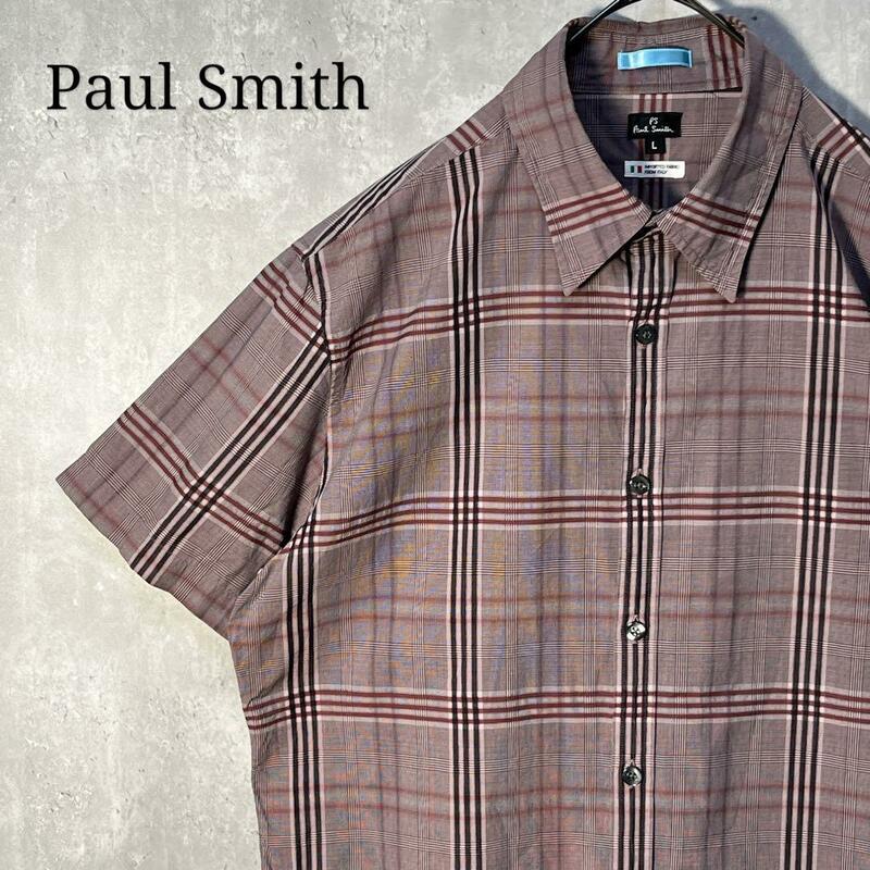 Paul Smith ポールスミス 半袖 シャツ グレンチェック 日本製