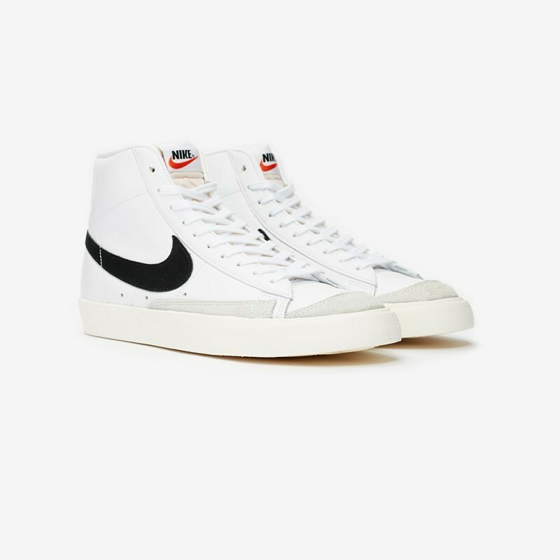 ナイキ ブレザー ミッド '77 ビンテージ 28cm ホワイト ブラック 税込定価14300円 NIKE BLAZER MID 77 VNTG メンズ スニーカー 天然皮革 ②