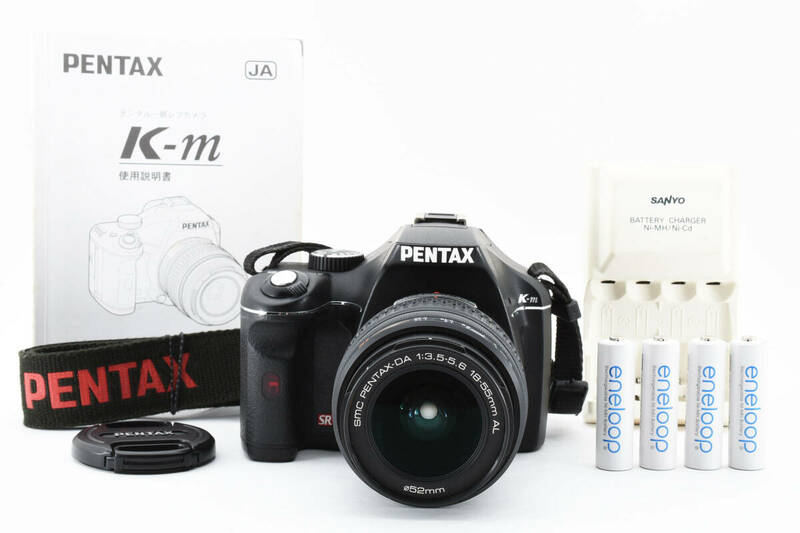 ■ 美品 ■ ペンタックス　PENTAX K-M + SMC PENTAX-DA 18-55mm F3.5-5.6 #3152Y5MA10-9