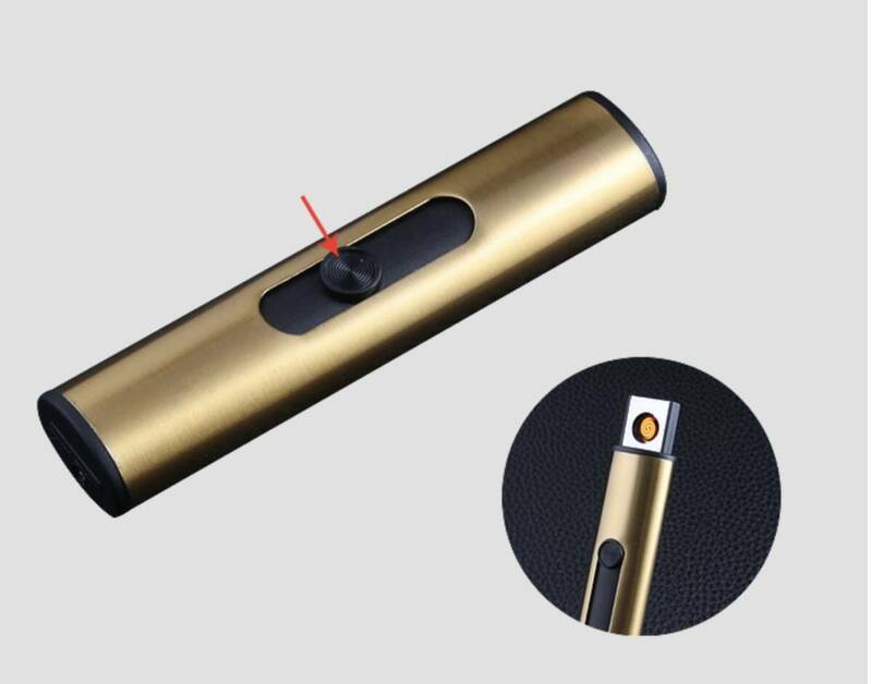 【赤】USBライター ターボライター 防風 電子 充電 シガー 両面 点火 