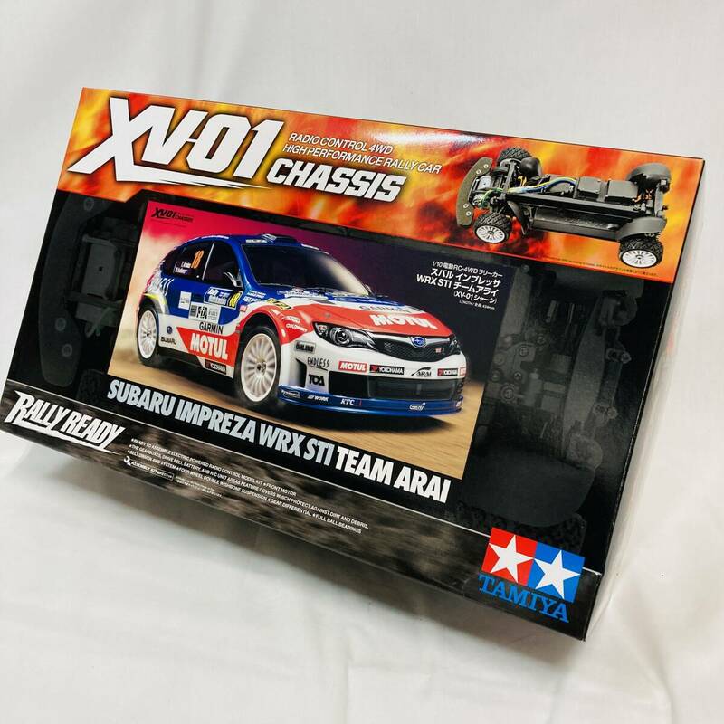 34Mdd【中古未組立品】タミヤ TAMIYA「スバル インプレッサ WRX STI チームアライ（XV-01シャーシー）」」1/10 電動RC JAN/4950344585281