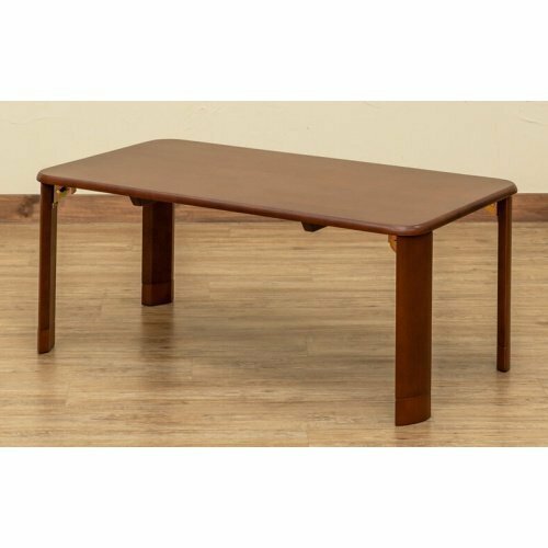 折りたたみ ローテーブル 和室 テーブル ちゃぶ台 長方形 リビングテーブル 折り畳み 木製 折れ脚 天然木 ブラウン色