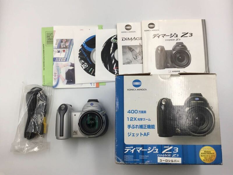 25804 【動作品】 KONICA MINOLTA コニカミノルタ DiMAGE Z3 コンパクトデジタルカメラ 電池式 