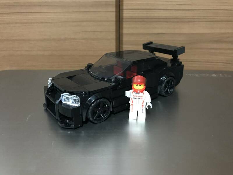 中古 レゴ LEGO スピードチャンピオン ワイルドスピード スカイライン GT-R GTR NISMO (R34) カスタム ブラック 黒 76917