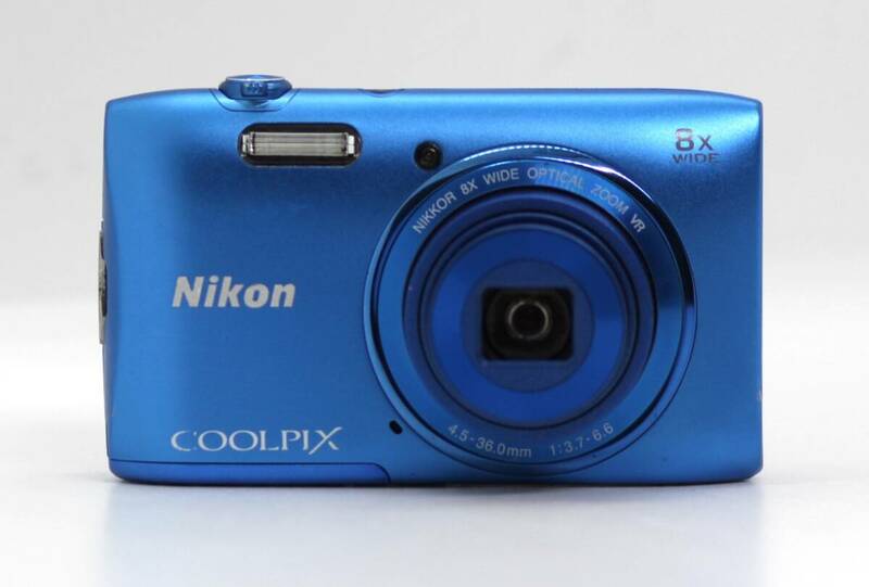 ★美品★ NIKON ニコン COOLPIX S3600 コバルトブルー コンパクトデジタルカメラ #N395