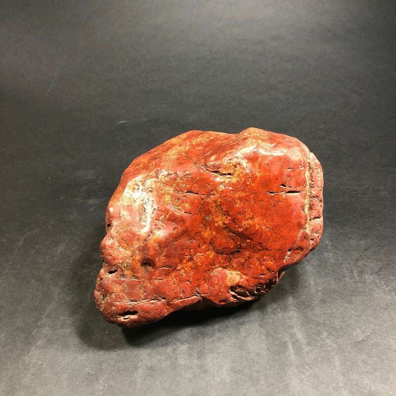 鑑賞石 赤硬石 赤石 自然鉱石 国産鉱物 盆石 水石 自然石 天然石 管25