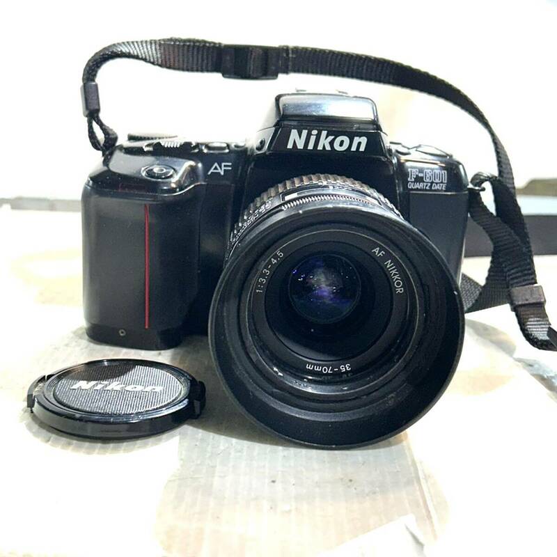 Nikon F-601 フィルムカメラ / レンズ AF NIKKOR 35-70mm 1:3.3-4.5 動作未確認 (B3987)