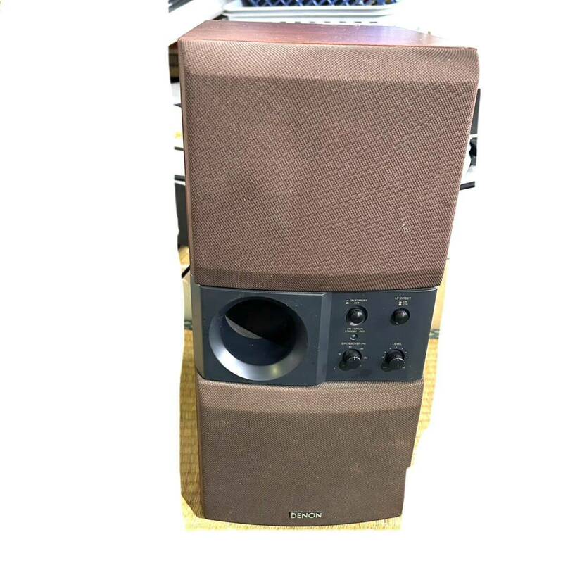 DENON DSW-33 サブウーファーシステム 音響機材 通電のみ確認 (B4035)